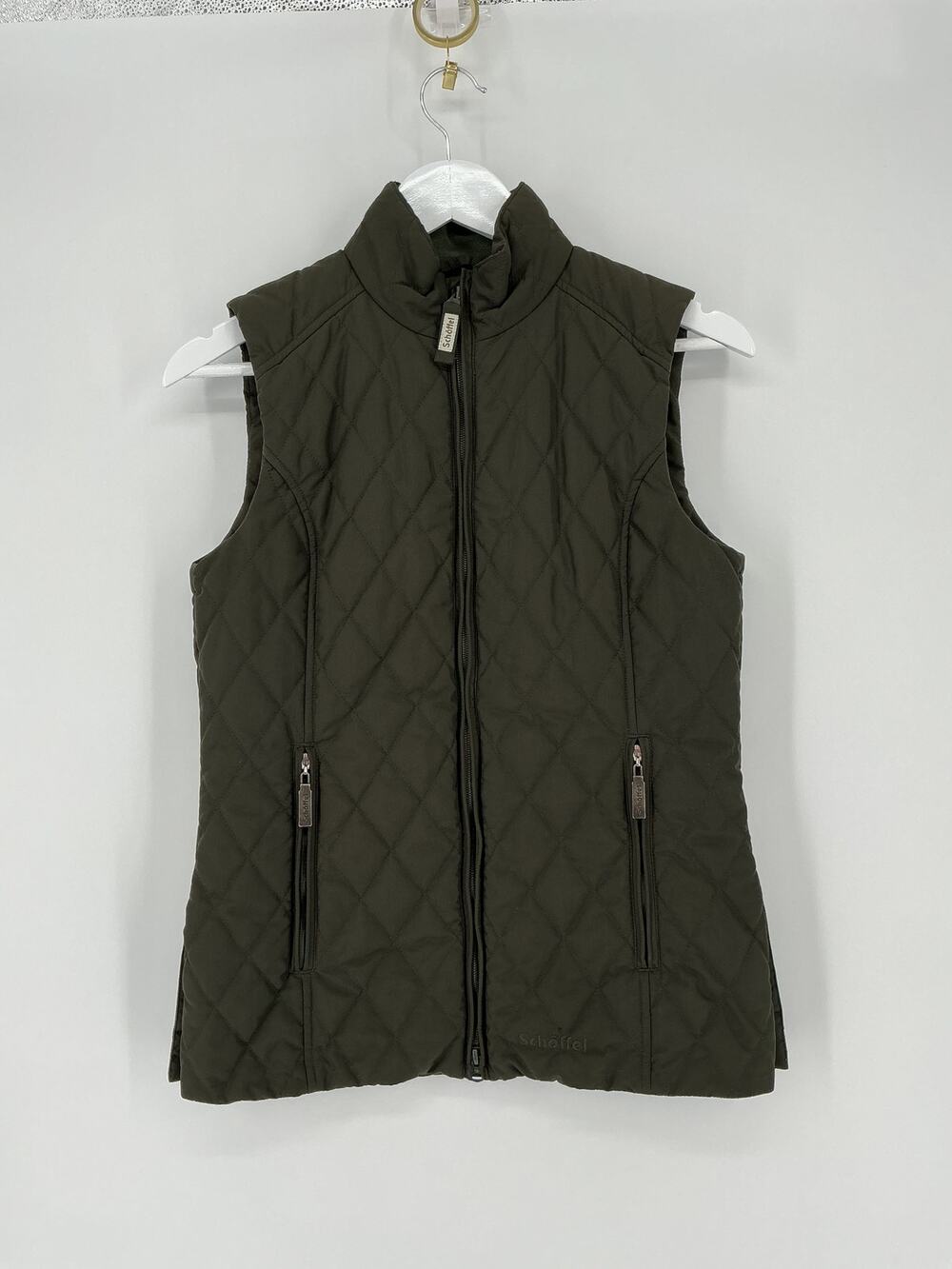 Schöffel Brooke Women’s Quilted Gilet Vest Green US 6 UK 10 Equestrian Country